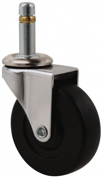 E.R. Wagner 9F4953009000201 3" Diam x 13/16" Wide x 3-9/16" OAH Stem Mount Swivel Caster