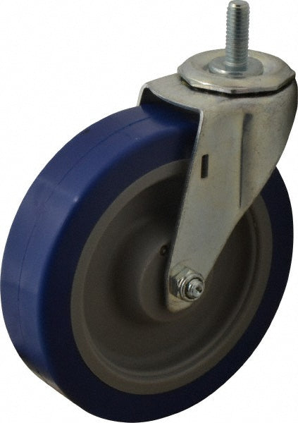 E.R. Wagner 2F9905B25000104 5" Diam x 1-1/4" Wide x 5-1/2" OAH Stem Mount Swivel Caster