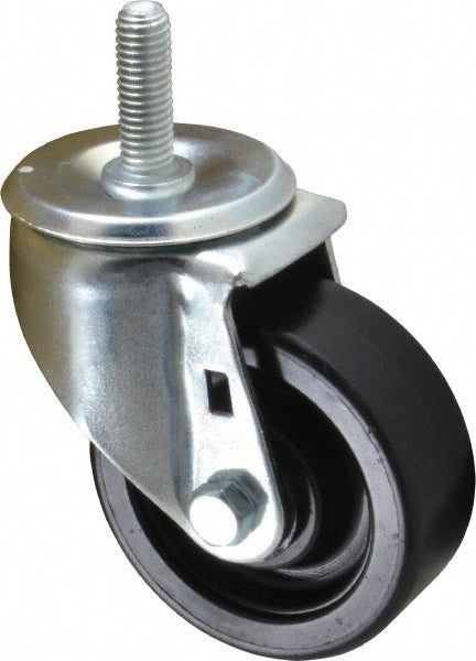 E.R. Wagner 3F09B9B27000110 3-1/2" Diam x 1-1/4" Wide x 4-1/2" OAH Stem Mount Swivel Caster