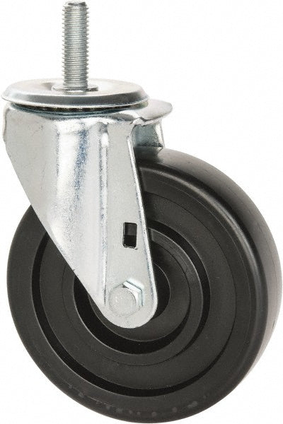 E.R. Wagner 3F09B5B27000110 5" Diam x 1-3/8" Wide x 6-1/8" OAH Stem Mount Swivel Caster