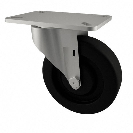 E.R. Wagner 2F9843038000197 Swivel Top Plate Caster Phenolic, 3" Wheel Dia, 1-1/4" Wheel Width, 250 lb Capacity, 3-3/4" OAH