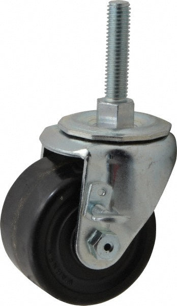 E.R. Wagner 1F5903406T08118 3" Diam x 1-3/4" Wide x 3-3/4" OAH Stem Mount Standard Caster