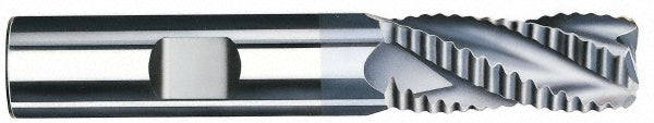 Kyocera SGS Precision Tools 36112 Corner Radius End Mill 3/8" Dia, 7/8" LOC, 0.06" Radius, 3 Flutes, Solid Carbide