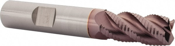 Kyocera SGS Precision Tools 36216 Corner Radius End Mill 1/2" Dia, 1" LOC, 0.06" Radius, 4 Flutes, Solid Carbide