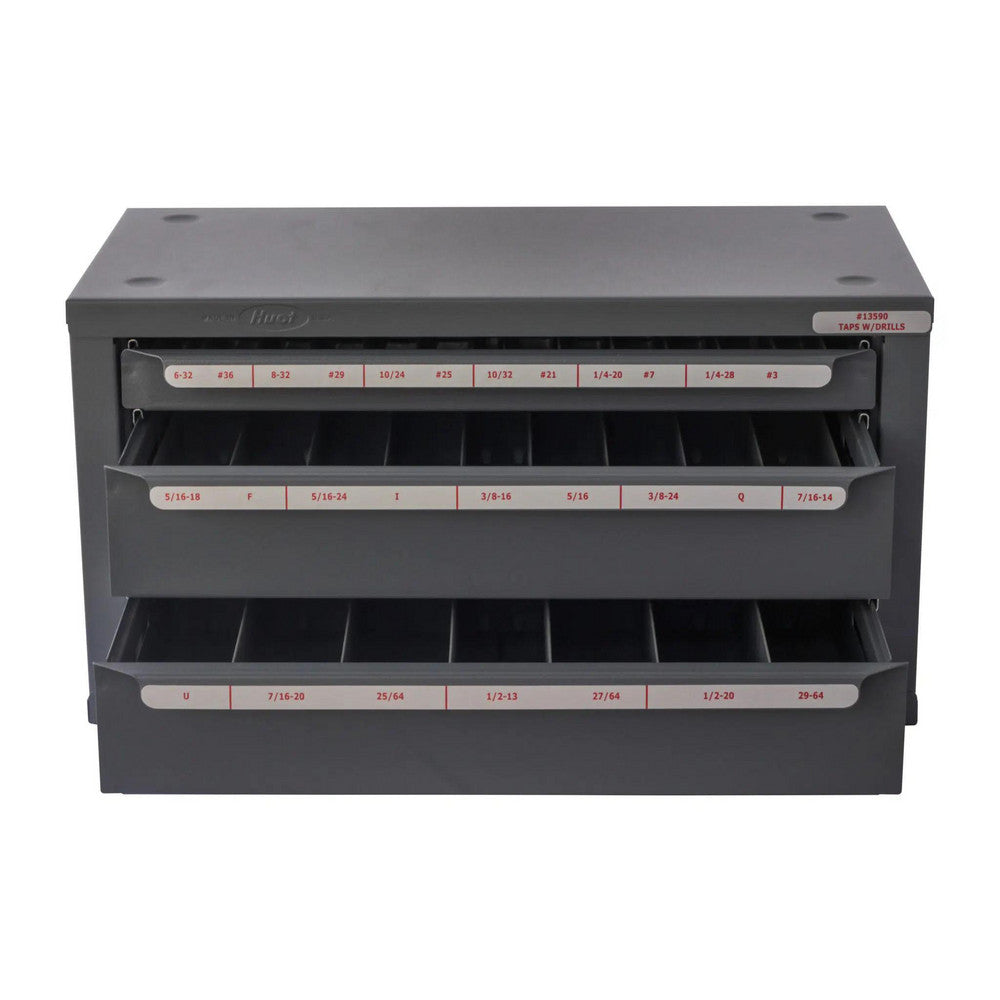 Huot 13590 3 Drawer, #6-32 to 1/2-20 Tap Storage