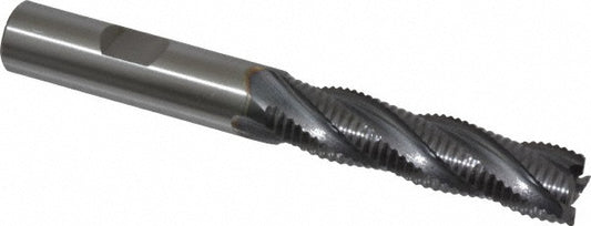 OSG 4550308 Square End Mill 1/2'' Dia, 2'' LOC, 1/2'' Shank Dia, 4'' OAL, 4 Flutes, Cobalt