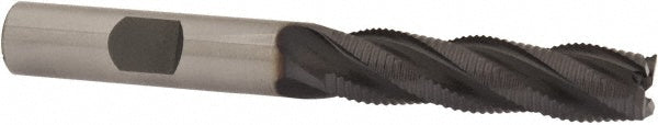 OSG 4559808 Square End Mill 3/8'' Dia, 1-1/2'' LOC, 3/8'' Shank Dia, 3-1/4'' OAL, 4 Flutes, Cobalt