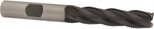OSG 4559808 Square End Mill 3/8'' Dia, 1-1/2'' LOC, 3/8'' Shank Dia, 3-1/4'' OAL, 4 Flutes, Cobalt