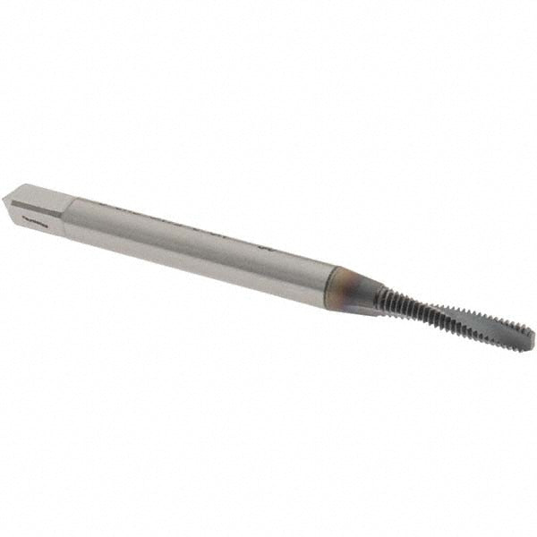 OSG 0141708 Spiral Flute Tap #2-56, UNC, 2 Flute, Bottoming Chamfer, 2B Class of Fit, Powdered Metal, TiCN Finish