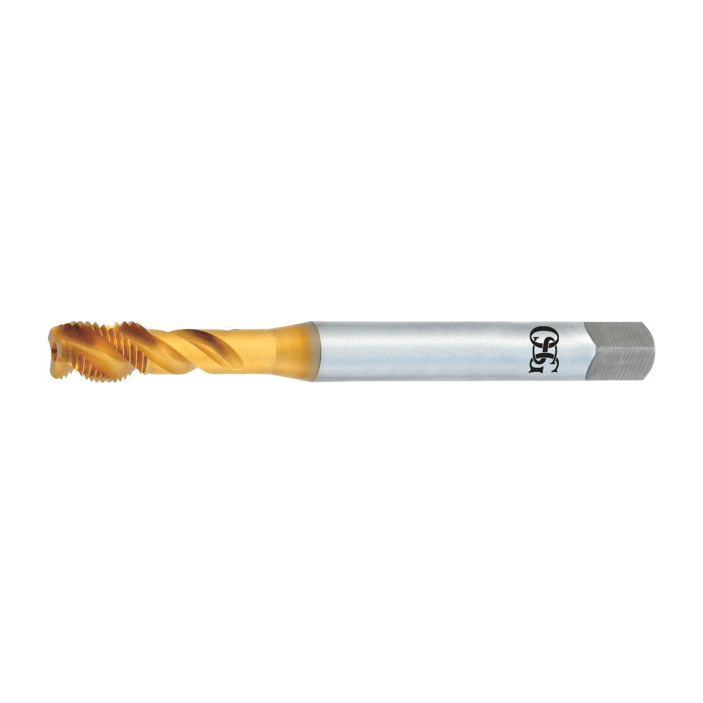 OSG 2331805 Spiral Flute Tap 3/8-24, UNF, 3 Flute, Modified Bottoming Chamfer, 2B Class of Fit, Vanadium High-Speed Steel, TiN Finish