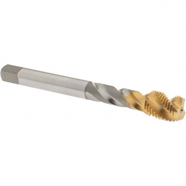 OSG 2332605 Spiral Flute Tap 1/2-20, UNF, 3 Flute, Modified Bottoming Chamfer, 2B Class of Fit, Vanadium High-Speed Steel, TiN Finish