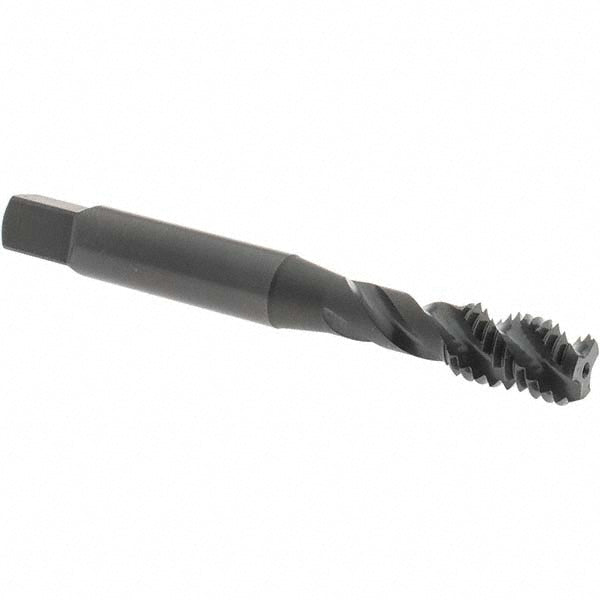 OSG 0146101 1/4-20 UNC, 3 Flute, 45&deg Helix, Bottoming Chamfer, Oxide Finish, Vanadium High Speed Steel Spiral Flute STI Tap
