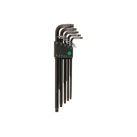 Wiha 36699 13 Piece T5 to T50 Chrome Vanadium Molybdenum L-Key Long Arm Torx Key Set