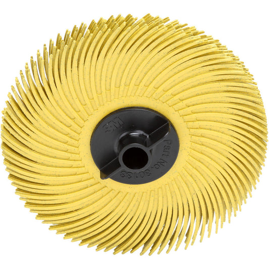 3M 7000000771 Radial Bristle Brush Plain Arbor Connection