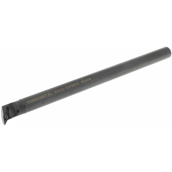 Kennametal 1094719 Indexable Boring Bar A10SSVQBR2, 21.59 mm Min Bore Dia, Right Hand Cut, 5/8" Shank Dia, -17.5 &deg Lead Angle, Steel
