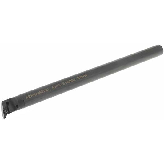 Kennametal 1094719 Indexable Boring Bar A10SSVQBR2, 21.59 mm Min Bore Dia, Right Hand Cut, 5/8" Shank Dia, -17.5 &deg Lead Angle, Steel