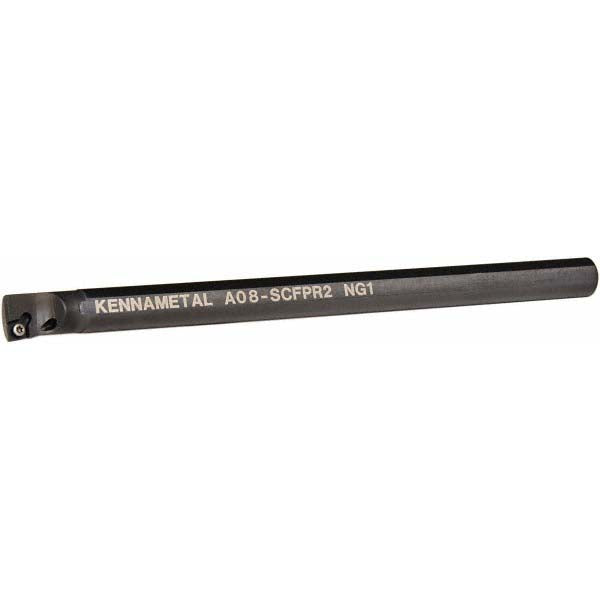 Kennametal 1094727 Indexable Boring Bar A08SCFPR2, 15.24 mm Min Bore Dia, Right Hand Cut, 1/2" Shank Dia, Steel