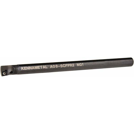 Kennametal 1094727 Indexable Boring Bar A08SCFPR2, 15.24 mm Min Bore Dia, Right Hand Cut, 1/2" Shank Dia, Steel