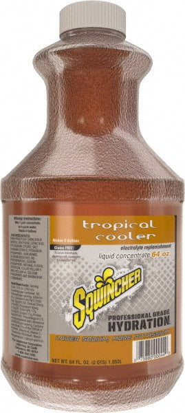 Sqwincher 159030329 Activity Drink 64 oz, Bottle, Tropical Cooler, Liquid Concentrate, Yields 5 gal