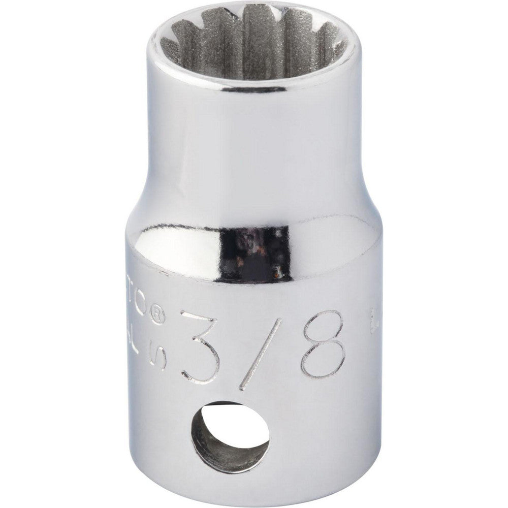 Proto J5212SPL Spline Socket 3/8" Drive, #12 Spline, 3/8" Hex
