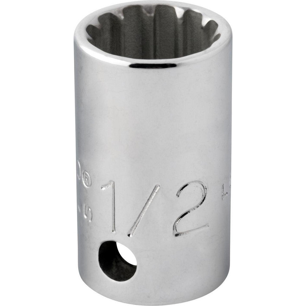 Proto J5216SPL Spline Socket 3/8" Drive, #16 Spline, 1/2" Hex