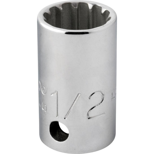 Proto J5216SPL Spline Socket 3/8" Drive, #16 Spline, 1/2" Hex