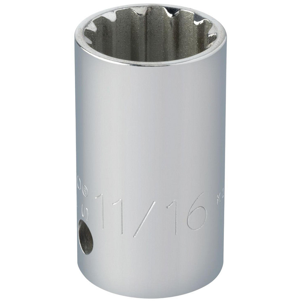 Proto J5422SPL Spline Socket 1/2" Drive, #22 Spline, 11/16" Hex