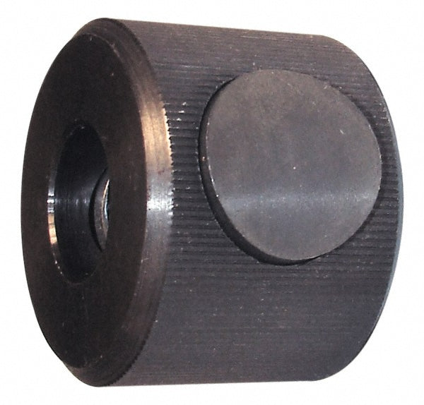 Morton Machine Works KN-706 M6x1.00 Metric Coarse Thread, Black Oxide Finish, Steel Round Knurled Push Button Thumb Nut