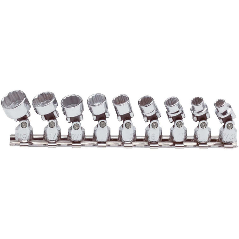 Proto J47107 Standard Socket Set 9 Pc, 1/4" Drive, 7/32 to 9/16" Socket