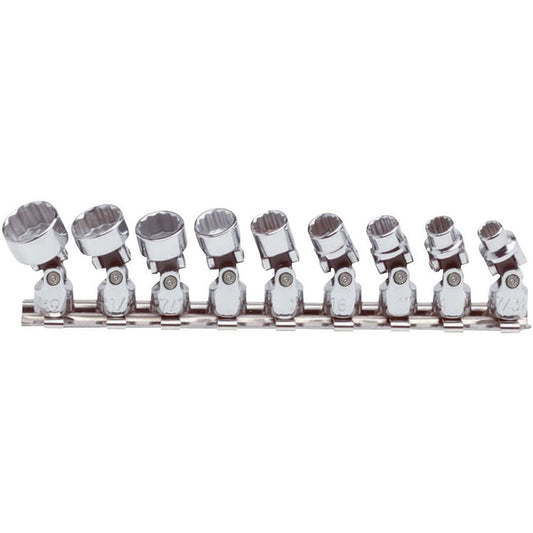 Proto J47107 Standard Socket Set 9 Pc, 1/4" Drive, 7/32 to 9/16" Socket