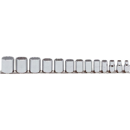 Proto J52124 Standard Socket Set 13 Pc, 3/8" Drive, 1/4 to 1" Socket