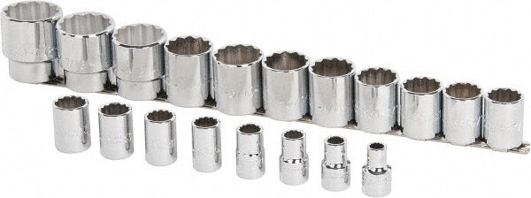 Proto J54113 Standard Socket Set 19 Pc, 1/2" Drive, 3/8 to 1-1/2" Socket