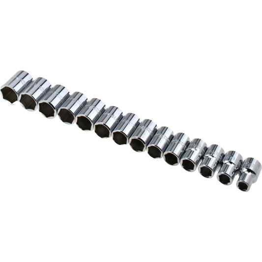 Proto J54205 Standard Socket Set 15 Pc, 1/2" Drive, 10.00 to 24.00" Socket