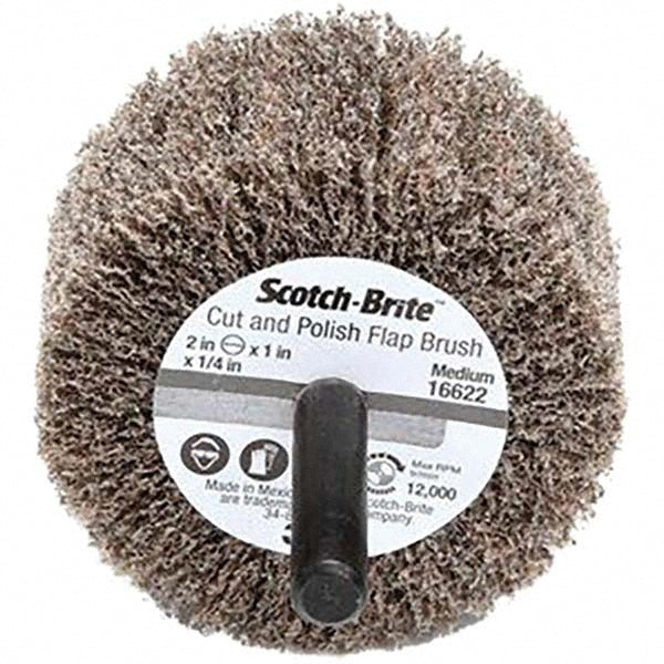 3M 7000121151 Mounted Flap Wheel 2" Dia, 1" Face Width, Aluminum Oxide