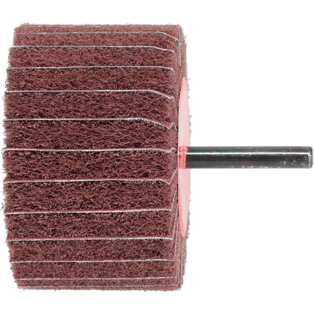 3M 7000077964 Mounted Flap Wheel 3" Dia, 1-3/4" Face Width, 180 Grit, Aluminum Oxide