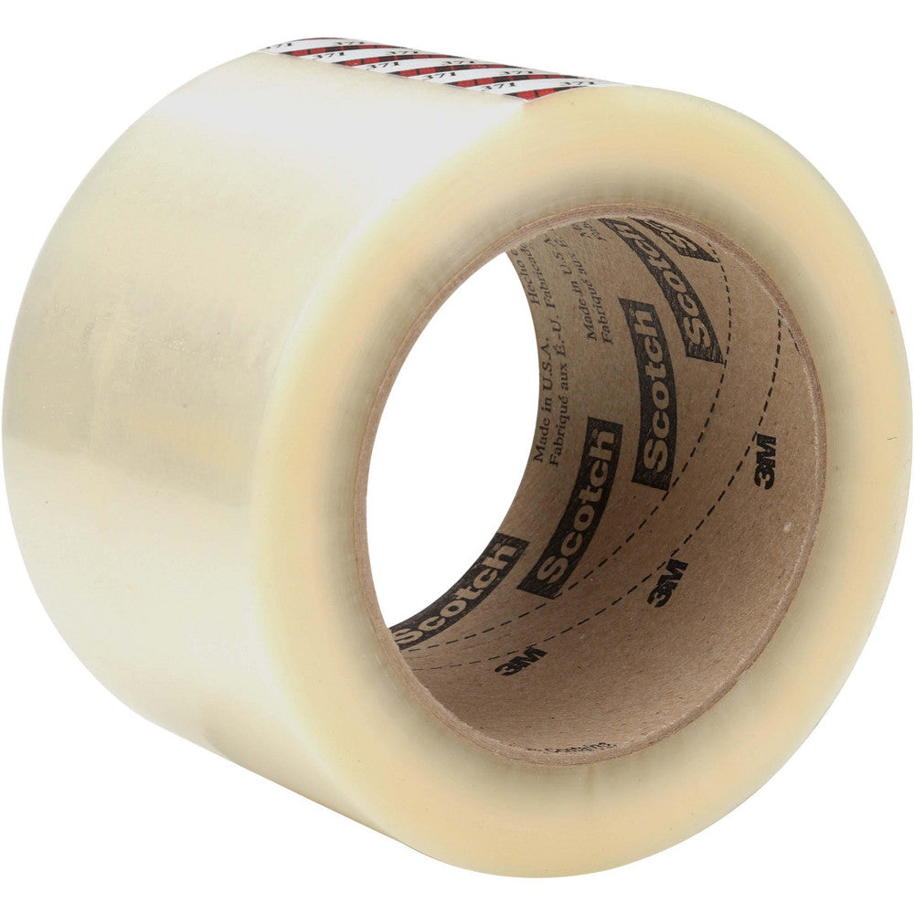 Scotchman 7100244501 Box Sealing & Label Protection Tape Tape Number 371  Thickness (mil) 1.8  Length 100  Width (Inch) 3  Color Transparent  Adhesive Type Hot Melt