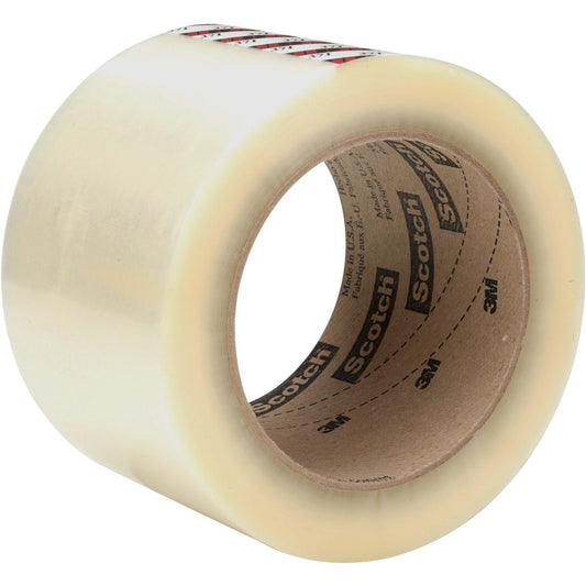 Scotchman 7100244501 Box Sealing & Label Protection Tape Tape Number 371  Thickness (mil) 1.8  Length 100  Width (Inch) 3  Color Transparent  Adhesive Type Hot Melt