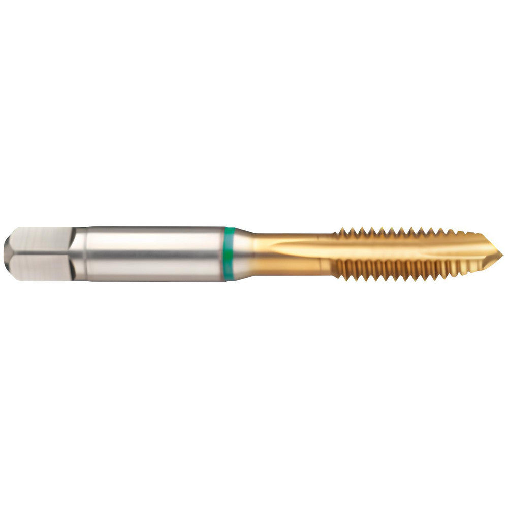 Guhring 9039170190500 Spiral Point Tap 3/4-16 UNF, 4 Flutes, Plug Chamfer, 2B Class of Fit, High-Speed Steel-E, TiN Coated