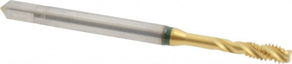 Guhring 9039220031750 Spiral Flute Tap #5-40, UNC, 3 Flute, Modified Bottoming, 2B Class of Fit, Cobalt, TiN Finish