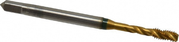 Guhring 9039230031750 Spiral Flute Tap #5-44, UNF, 3 Flute, Modified Bottoming, 2B Class of Fit, Cobalt, TiN Finish