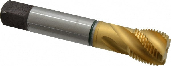 Guhring 9039230254000 Spiral Flute Tap #1-12, UNF, 4 Flute, Modified Bottoming, 2B Class of Fit, Cobalt, TiN Finish