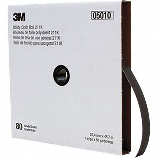 3M 7000118330 1" x 50 Yd 80 Grit Aluminum Oxide Shop Roll
