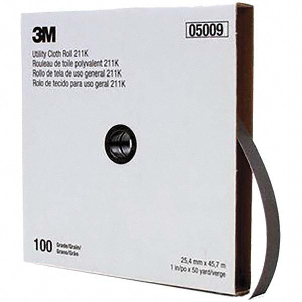 3M 7100016843 1" x 50 Yd 100 Grit Aluminum Oxide Shop Roll