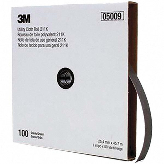 3M 7100016843 1" x 50 Yd 100 Grit Aluminum Oxide Shop Roll