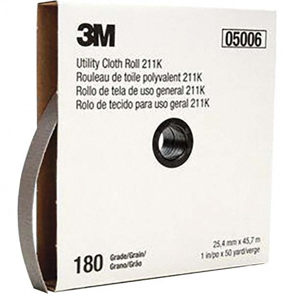 3M 7000118340 1" x 50 Yd 180 Grit Aluminum Oxide Shop Roll