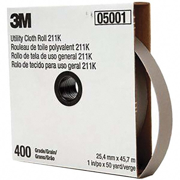 3M 7000118353 1" x 50 Yd 400 Grit Aluminum Oxide Shop Roll