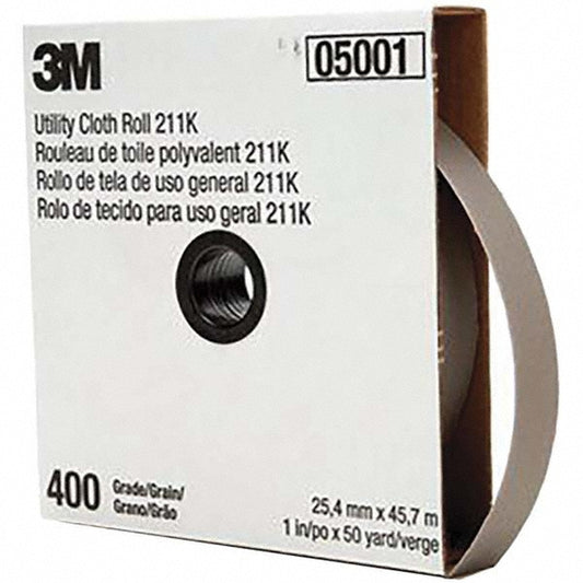 3M 7000118353 1" x 50 Yd 400 Grit Aluminum Oxide Shop Roll