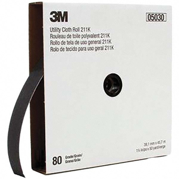 3M 7000118331 1-1/2" x 50 Yd 80 Grit Aluminum Oxide Shop Roll