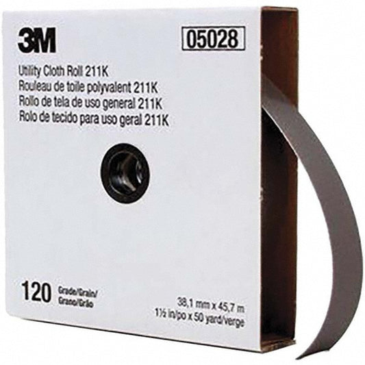 3M 7000118336 1-1/2" x 50 Yd 120 Grit Aluminum Oxide Shop Roll