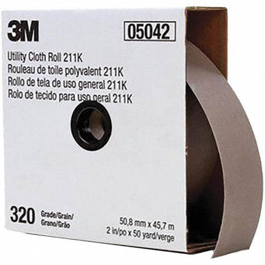 3M 7000118352 2" x 50 Yd 320 Grit Aluminum Oxide Shop Roll